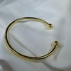 jewellerybox Gold Plated Hollow Sterling Silver Maiden Torque Bangle