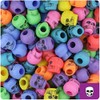 BeadTin Circus Mix Antique 11mm Skull Pony Beads (150pcs)