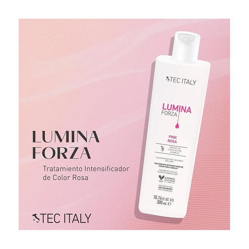 Tratamiento Para Cabello Tec Italy Lumina Forza Rosa 300 Ml