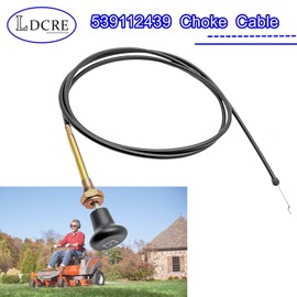 539112439 Choke Cable Compatible with Husqvarna Zero Turn Mower EZ 4216 4217 4819 4822 4824,MZ 52 54 61,RZ Series Lawn Mower | Replace 539130209,Black