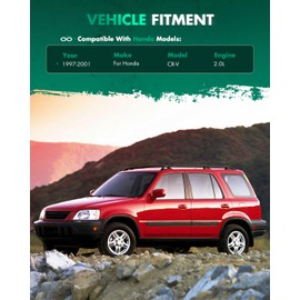 SCITOO ABS Black Rear Window Top Roof Spoiler 3rd Brake Light Exterior Accessories Styling Kits Replacement for Honda CR-V 4-Door Sport Utility 2.0L LX