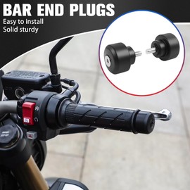 WORLDMOTOP Motorcycle Handle Bar End Grips Plug Weights Hand Grips Plug Caps Replacement for Honda CB650F CB 650 F 2018-2025 CB650R CB 650 R 2019-2024