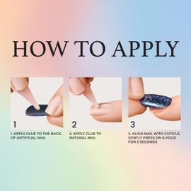 KISS Voguish Fantasy, Fake Nails, Luminary, Pink, Oval, Short, 28 count