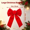 Classic Red Velvet Christmas Bows 12 Pack, 13" x 9"
