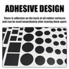 Pack of 6 Black Blackout Stickers, LED Light Blocker Stickers,