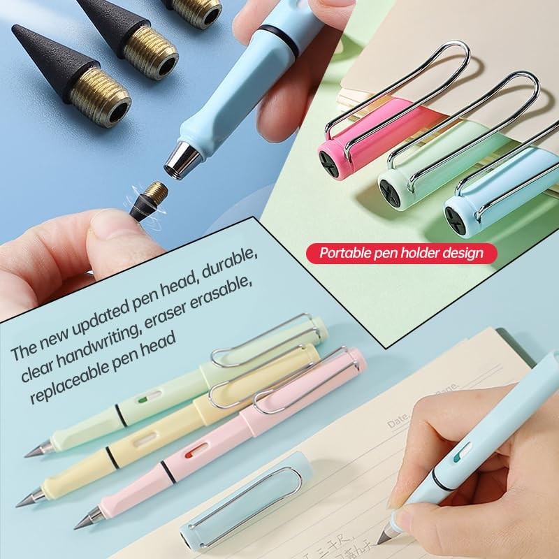 Abamabby Inkless Magic Pencil - Infinity Pencil with Eraser, Everlasting