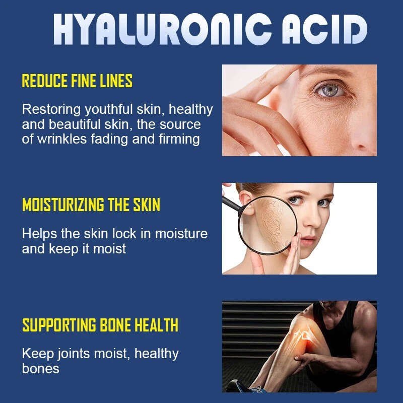 NATURE'S LIVE Hyaluronic Acid 850mg 120 Capsules w/ Vitamin C