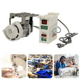 Industrial Sewing Machine Motor 110V 600W Electric Brushless Sewing Machine Servo Motor, 500-4500rpm Adjustable, Low Noise Sewing Machine Brushless Split Motor with Convenient Controller