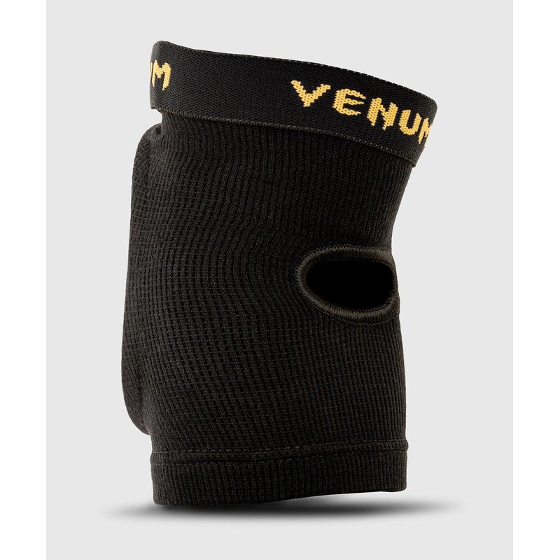Venum Kontact Elbow Pads, 1 Pair, Black/Gold, XL