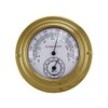 NKlaus Brass Thermo-Hygrometer, 9.8 x 6.3 x 3 cm, High-Quality