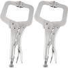 2Pcs C-Camps, 6.5 Inch C-Pliers Locking Plier, Heavy Duty Locking