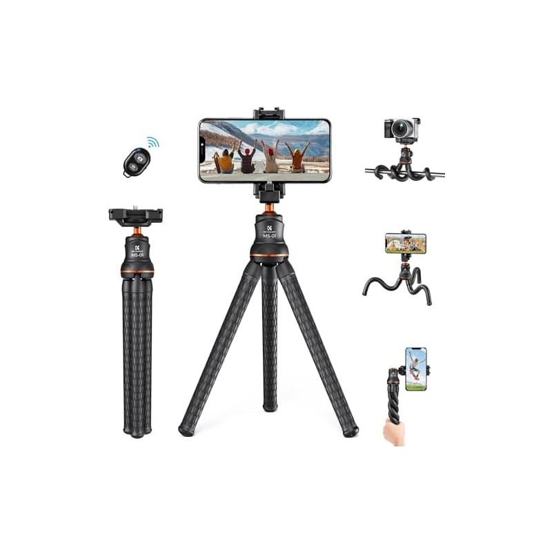 KF CONCEPT Trípode para teléfono móvil, MS01 Gorillapod con mando