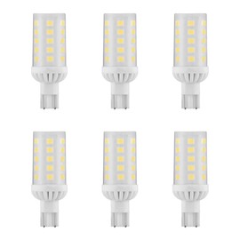 Makergroup T5 T10 Wedge Base 921 912 12V LED Light Bulbs, 4W T10 LED Bulbs, Warm White 2700-3000K for RV Camper Travel Tailer Marine Lights and Outdoor Landscape Deck Stair Step Path Lights 6-Pack
