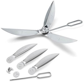 GisWell One-Touch Reinigungssystem für Weber Kugelgrills, 22-1/2 Zoll, Hitzebeständig, Kompatibel mit 7444, 90992, 3618, 7443, 307443, 307408, 90719 – 1 Stück Ersatzteil-Set