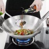 MEGA COOK 30cm Stainless Steel Wok Pan With Long &