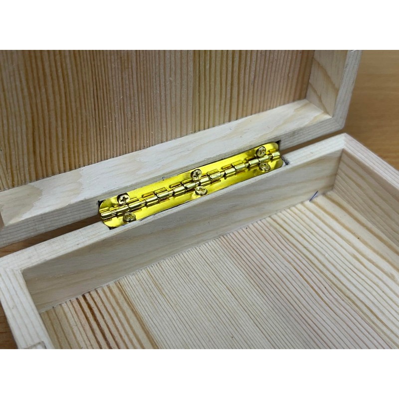 QCAA Solid Brass 90 Degree Inside Stop Small Piano Hinge