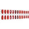 TULOBI Christmas Press on Nails Almond Medium Length Fake Nails
