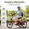 Wide Bike Seat with Adjustable Backrest for Comfortable Riding –
