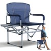 SHALLWE Oversized Director Chairs No Assembly, Heavy Duty Folding Chair