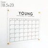 Acrylic Calendar, Horizontal Dry Erase Acrylic Calendar, Small/Medium/Large Landscape calendar,