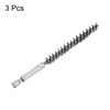 HARFINGTON 3pcs Stainless Steel Bore Brush 8mm Dia Cleaning Wire
