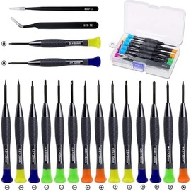 Juego de Destornilladores, 18 Pcs Kit de Desarmadores Magnéticos Pequeños Herramientas de Reparación de Bricolaje Mini Herramienta Profesional para
