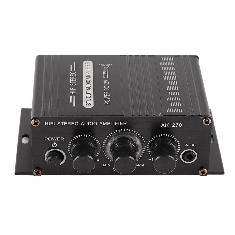 Stereo Amplifier 12V Portable Clear Sound Quality Mini Amplifier for