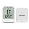 LOFICOPER Digital Thermometer Hygrometer, Indoor Outdoor Thermal Hygrometer with Sensors, 3 Inch LCD Screen, ℃/℉ Switchable, Max/Min, Temperature and Humidity Monitoring