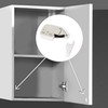 Emuca 1275415 Mini-latch/automatic pressure lock for hinged furniture door, Set