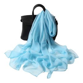 FAIRYGATE Chiffon Schal Damen Seide Satin Stola Festlich Shawl für Brautkleider Abendkleider Sommer Elegante Party Weicher Schal 6046