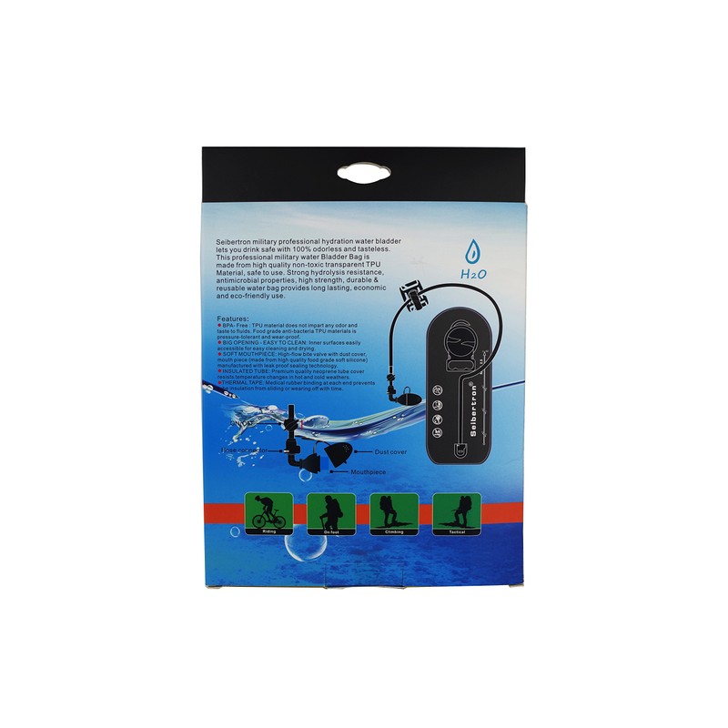 Seibertron 2.5 Liter Large Opening Water Bladder Hydration Pack Bladder