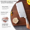 8 Pcs Knife Set with Acrylic Block, Stainless Steel Sharp