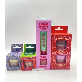 Trader Joe's 4 Packs  Trader Joe's Vanilla Watermelon Jelly Bean Duo Chocolate Berry Lip Mask