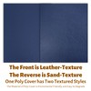 Binditek 100 Pack 16 Mil Leather-Textured Heavyduty Polycovers, Letter Size,