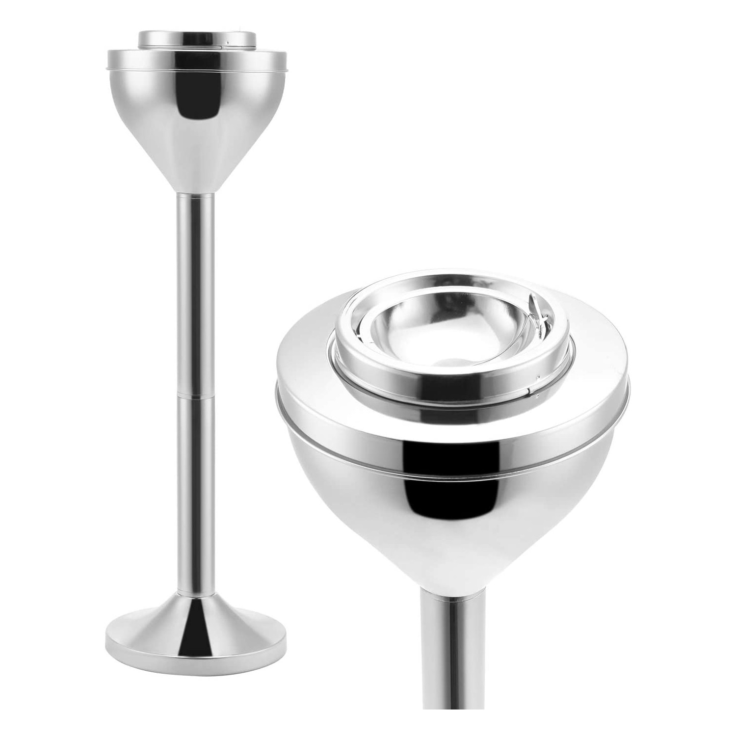 Anfrere Standing Ashtray Outdoor for Patio, Large & Tall Outside Ashtrays for Cigarette Butt