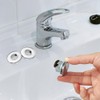 Jiakalamo Pack of 2 Sink Overflow Cover, Universal Sink Overflow