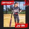 Ortiz34 Bat & Ball Set - Graffiti Plastic Bat &
