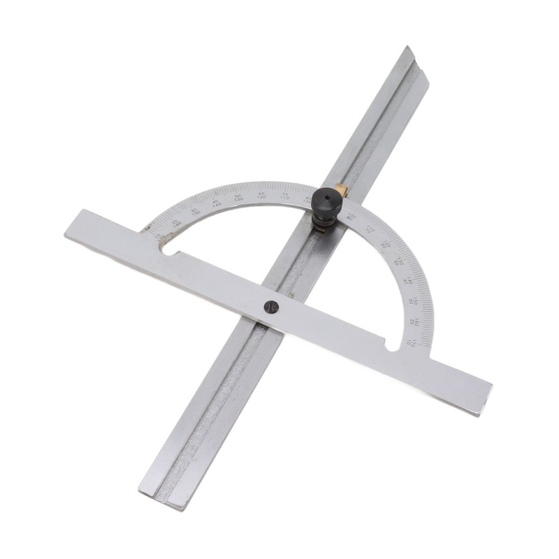 Woodworking Protractor Carbon Steel High Accuracy Easy Read Portable Adjustable