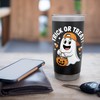 Trick or Treat Ghost with Candy Pumpkin Design Stainless Steel