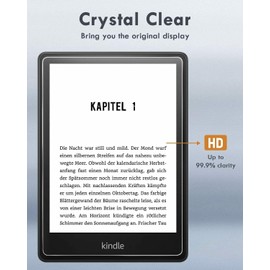 elitegadget 2 Pack Glass Screen Protector for Kindle Paperwhite 7 (12th Gen, 2024) and Colorsoft Signature Edition 7.0 inch 2024 - Tempered Glass Film/High Definition/9H Hardness/Scratch Resistant