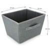 com-four® 2 x Storage Boxes - Foldable Box for Storage