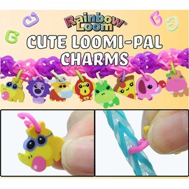 Rainbow Loom Fairy Loomi-Pals Bracelet Making Kit, 100 Rubber Bands, 6 Charms, 10 G-Clips, Ages 7+