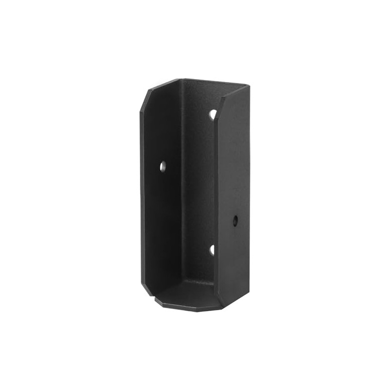 MOUNTAIN_ARK 6 Pack 2x6 Black Deck Fence Rail Bracket for