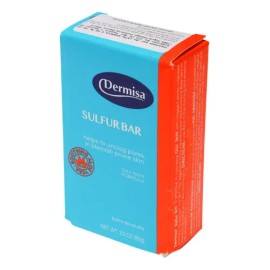 Dermisa Sulfur Bar  Jabón De Azufre Para Piel Grasa                                                                                                   