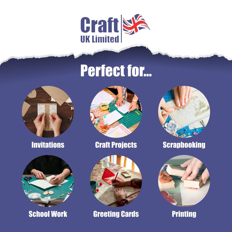 Craft UK, 150 70x110cm Envelopes for Card Making, Invitations, and