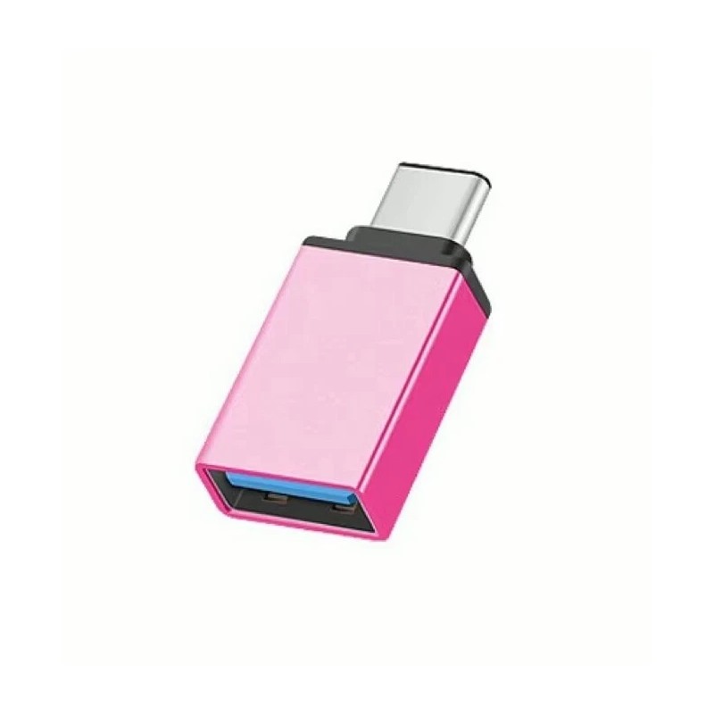 Unbranded 5 Pieces USB-C to USB Adapter - Hot Pink