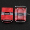LUORNG 4PCS Clear Acrylic Lock Hasp Buckles Mini Hinge Hasp