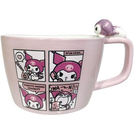 Sanrio Kuromi Soup Cup, 4 koma Figure, Sanrio Goods, Tableware