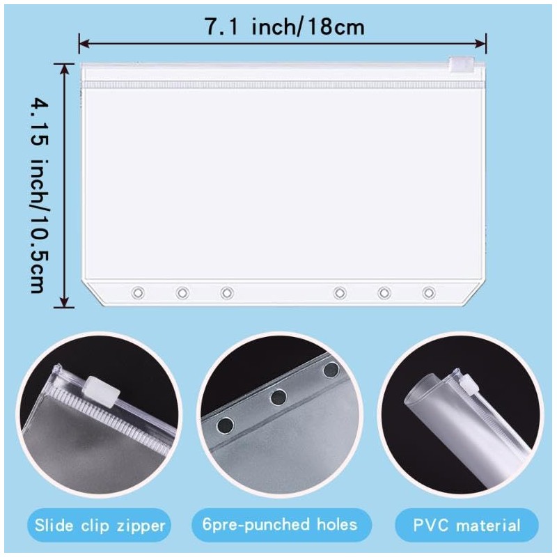 Ink A6 Ring Binder Budget Book Colour Image Printing Notebook