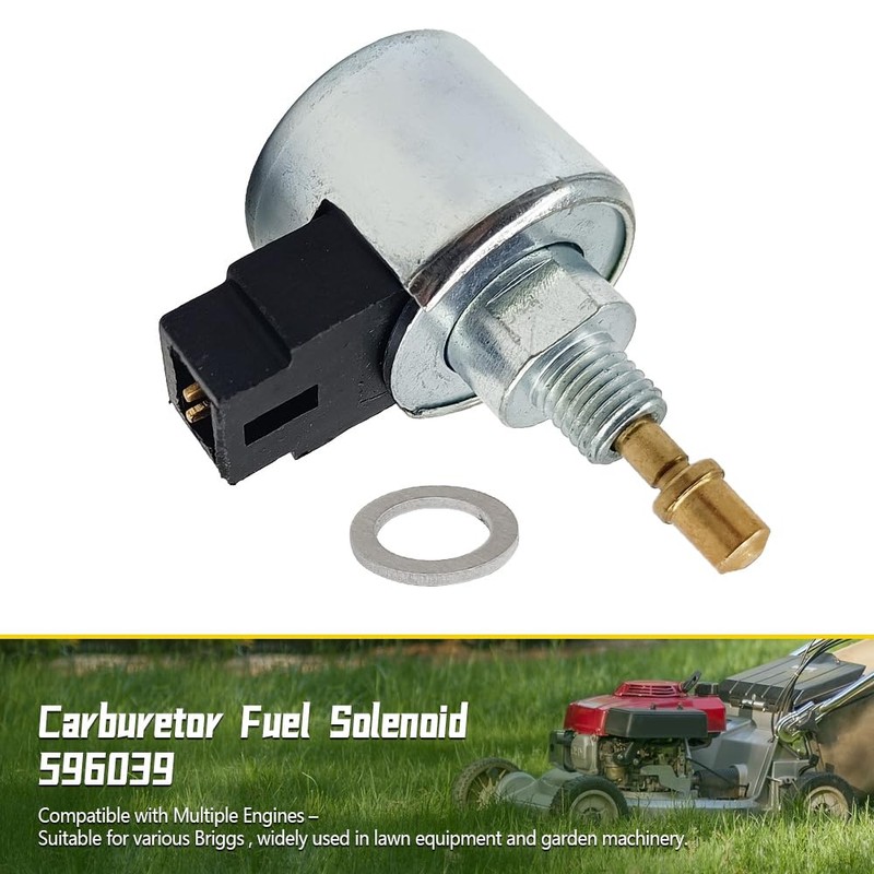 596039 Carburetor Fuel Solenoid Compatible with Briggs & Stratton Fuel